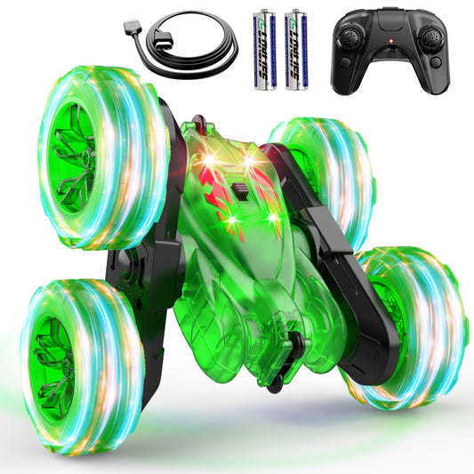 RacingFun RC car front view with compact, kid-friendly design