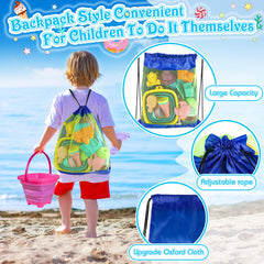 RACPNEL backpack mesh bag keeps toys organized and dry