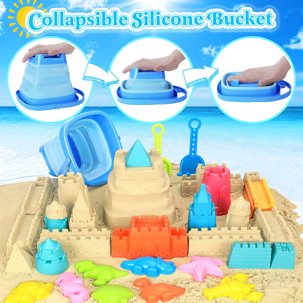 RACPNEL mesh beach bag keeps toys organized and sand-free between trips