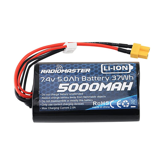 RadioMaster TX16S battery 5000mAh with XT30 and JST-XH connectors for reliable power