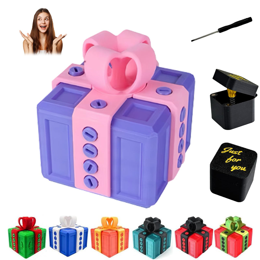 RAESOUL Annoying Present gift box with screws, ideal for playful unboxing.