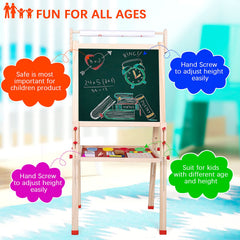Ragstone Kids Easel in use with a child drawing a scene