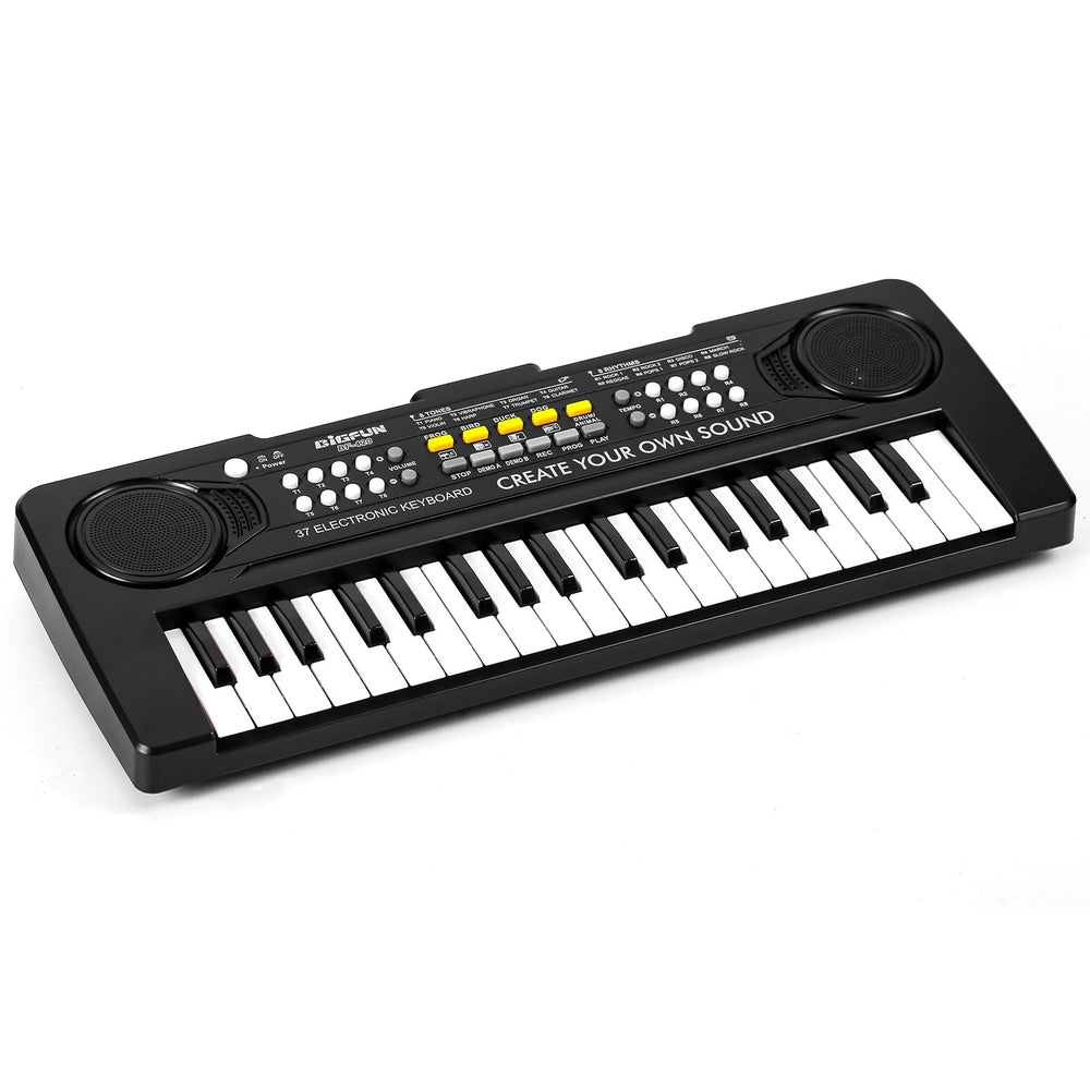 Raimy 37 Keys keyboard piano front view safe design for young players