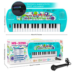 Raimy mini keyboard blue packaging box, gift-ready for birthdays and holidays.