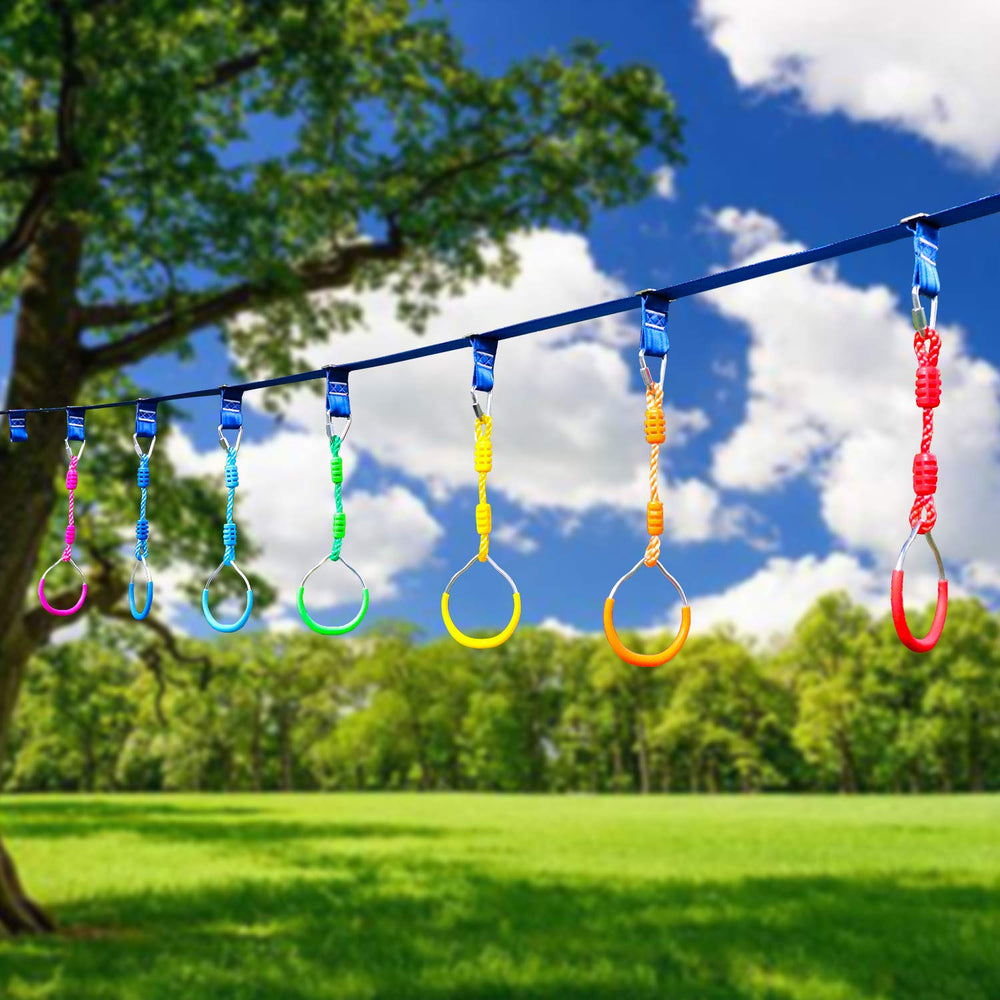 Rainbow Craft colorful pack of rings ideal for kids' outdoor play.