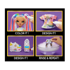 Rainbow High Color & Create doll with two pigtails ready for color play.