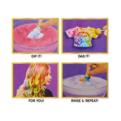Rainbow High hair coloring with washable dyes for temporary, vibrant looks.