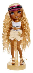 Rainbow High Harper Dune doll stand ensures stylish display from every angle.