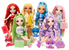 Rainbow High Violet hair detail invites brushing and styling adventures.