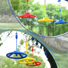 Rainbow Craft 10-inch swing wheel delivers bold steering action for kids and adults.