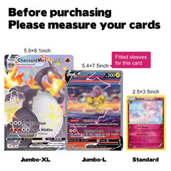 Rainmae jumbo card sleeves protection prevents dust and bending during storage and transport