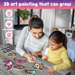 RAJRNED 3D Art Kit: puff decorations for room decor