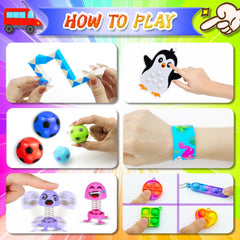 RALLYPANDA goody bag fillers toy assortment designed for candy-free celebration gifts