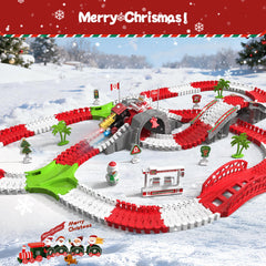 Randhar Christmas Track Toy Set signs guide imaginative routes for play ideas