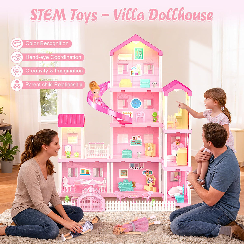 Randhar Dreamy Dollhouse bathroom room with mini fixtures and decor