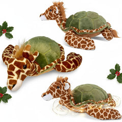 Randimals giraffe-turtle hybrid plush, dreamy cuddle buddy for kids.