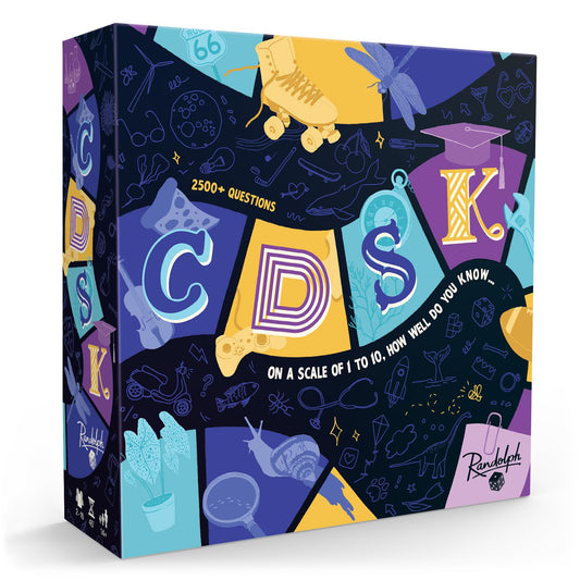 Randolph CDSK box open showing the game board ready for play.