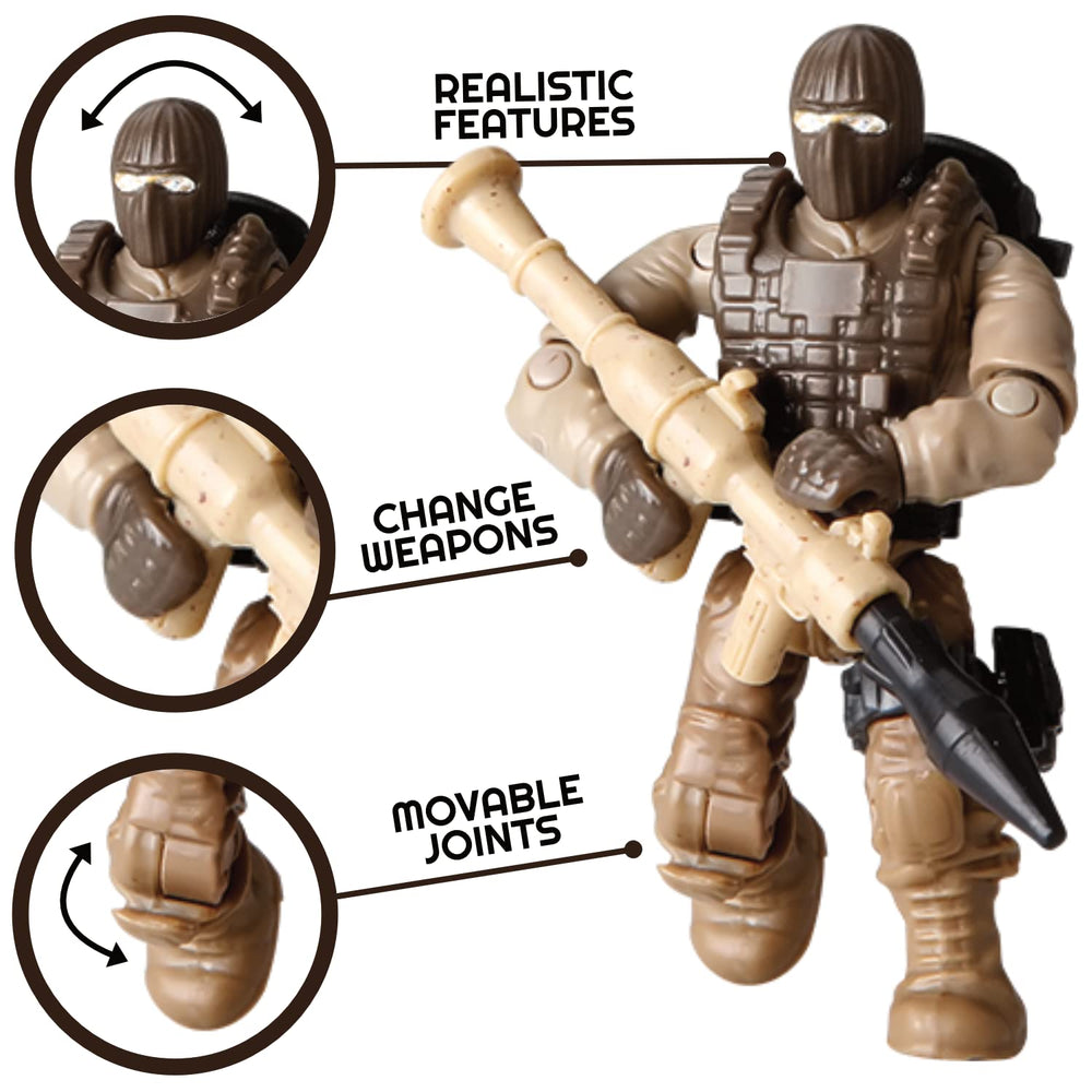 RANI PRIZE Desert Squad figure adds varied environment play and action.
