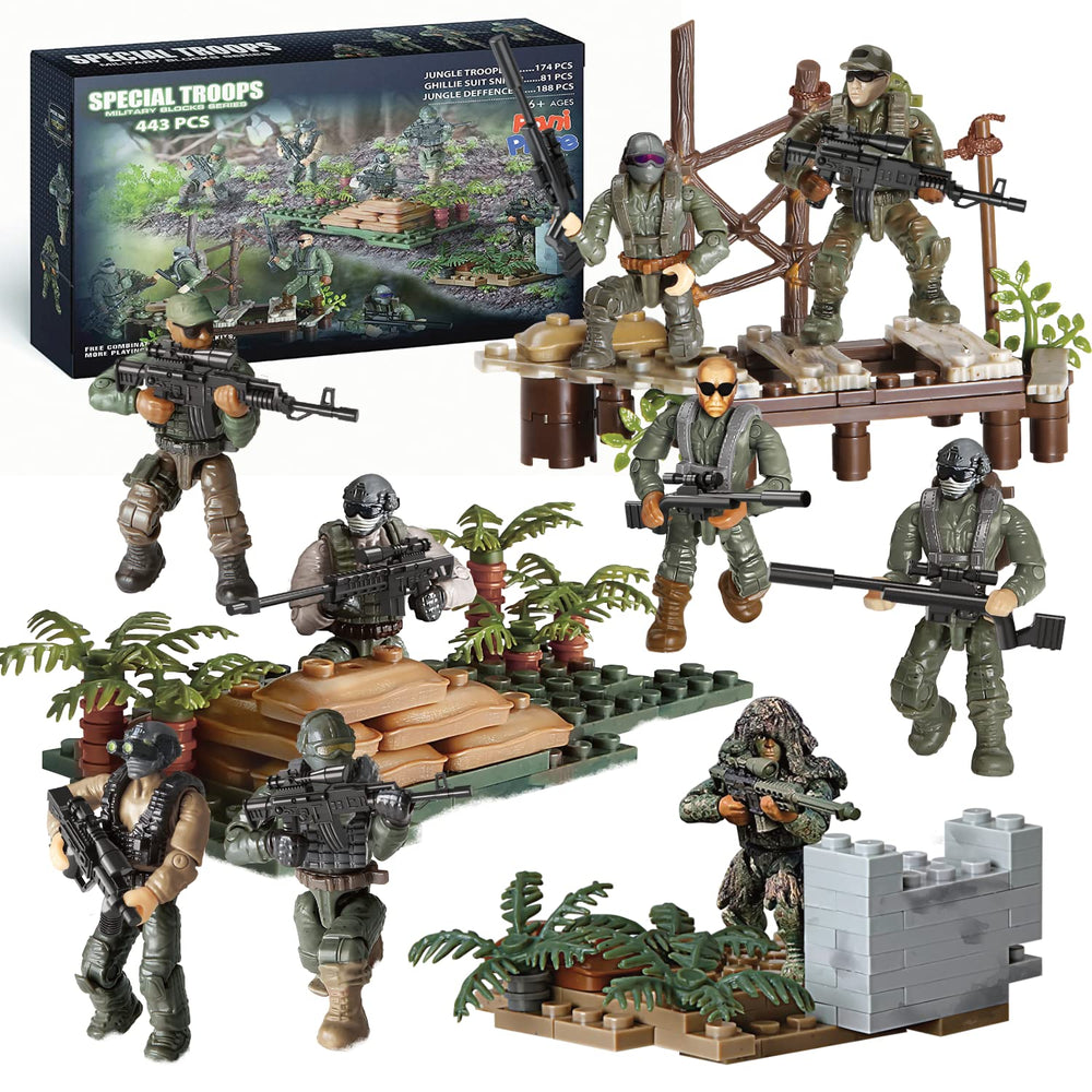 RANI PRIZE Special Forces jungle troopers ready for imaginative play and storytelling.