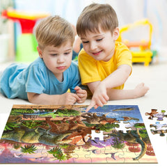 RANSUNN dinosaur puzzle materials emphasize safe, rounded corners for youngsters.