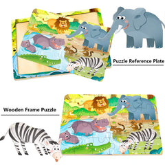 RANSUNN safari puzzle encourages exploration and spatial awareness through animal scenes.