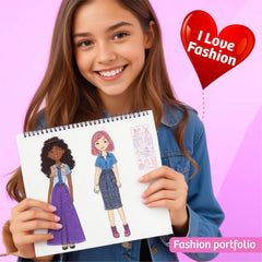 RAREWORT giant sketch pages provide spacious room for outfits and color ideas