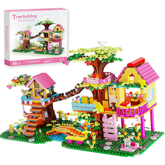 RAVAYO Creative Tree Set with corridor and swing for cooperative play.