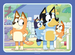 Ravensburger Bluey 4-in-box puzzle scene bright colors engages early learners