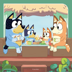 Three colourful Bluey scenes to build concentration and fine motor skills