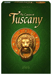 Cards guiding tile placement in Castles of Tuscany for varied strategies