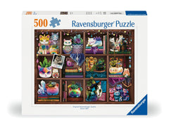 Ravensburger Cats and Succulents puzzle pieces interlock for precise assembly.