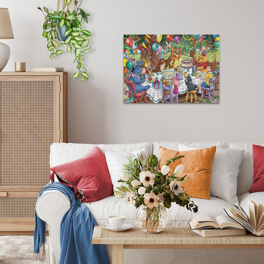 Ravensburger brand craftsmanship highlights trusted German-made puzzle quality.