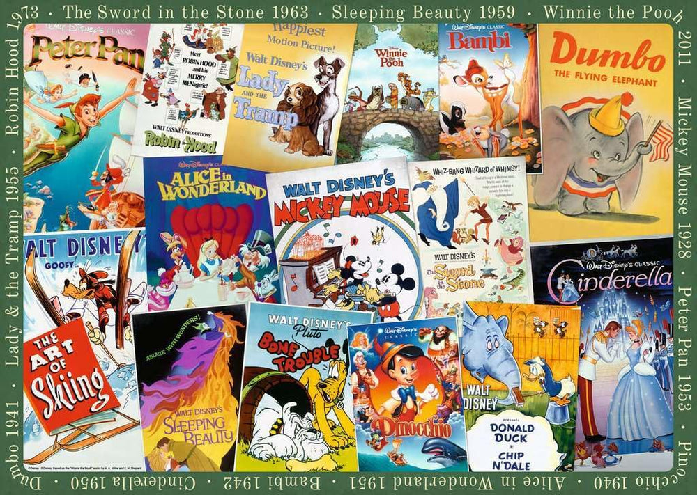 Ravensburger Disney Vintage poster puzzle—Dumbo poster—vibrant colors for focused, calming assembling