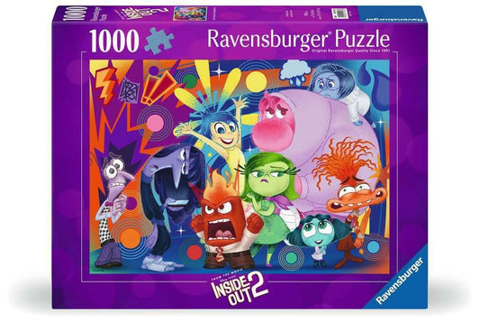 Ravensburger Disney Inside Out 2 1000-piece puzzle, immersive family puzzle with vibrant scenes.