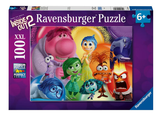 Ravensburger Disney Inside Out 2 XXL puzzle pieces for family bonding and focused play.