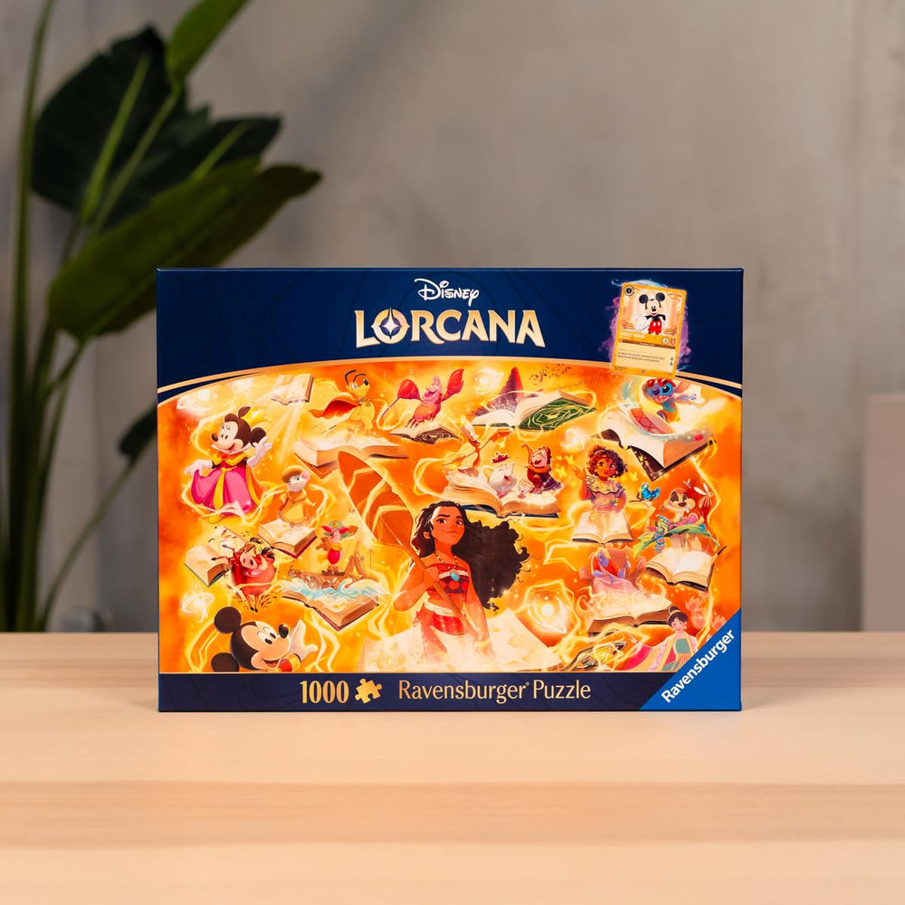 Ravensburger Disney Lorcana Amber interlocking pieces—steel-cut precision for a flawless puzzle experience.
