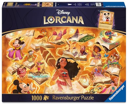 Ravensburger Disney Lorcana Amber piece closeup—high-quality interlocking pieces for a satisfying fit.