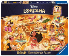 Ravensburger Disney Lorcana Amber piece closeup—high-quality interlocking pieces for a satisfying fit.