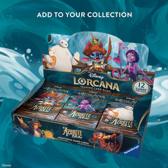 Ravensburger Disney Lorcana Azurite Sea pack opening moment with cards revealed