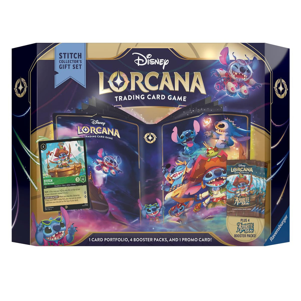 Ravensburger Disney Lorcana Azurite Sea Stitch gift set makes a memorable celebration gift option.