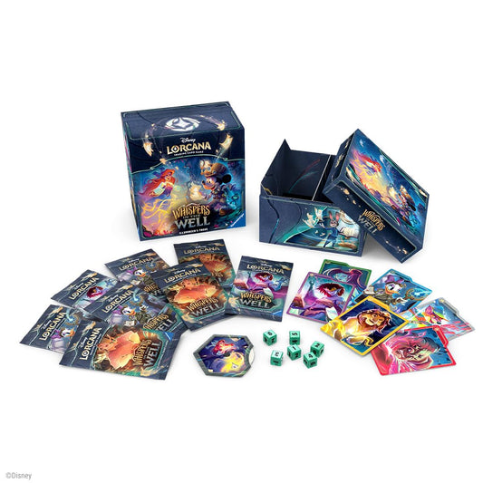 Ravensburger Illumineer’s Trove storage box displaying Disney Lorcana art for organized decks.