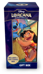 Lilo Escape Artist promo card showcased with booster packs for collectors.