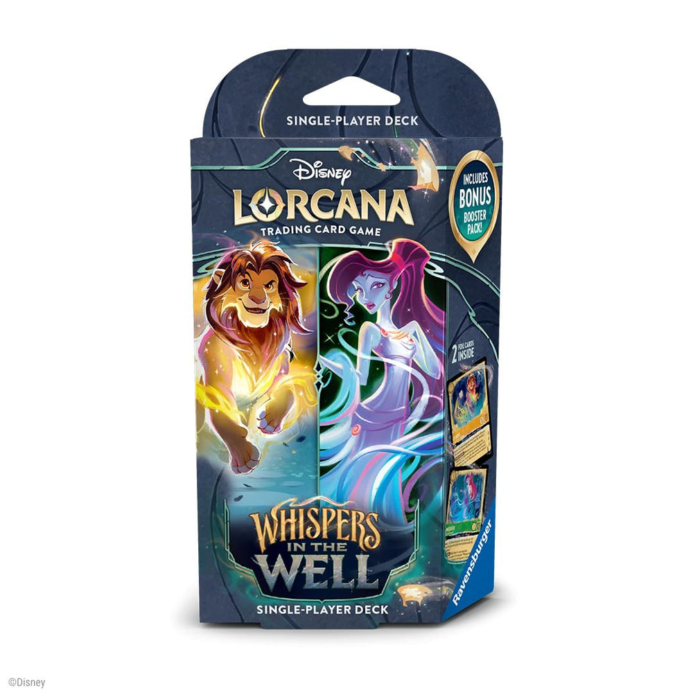 Booster pack sprinting the Lorcana collection with randomized cards for expansion.