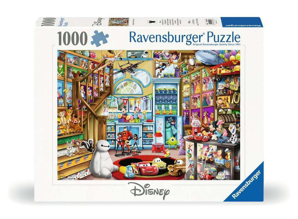 Ravensburger Disney-Pixar Toy Store puzzle featuring Woody and Buzz Lightyear for engaging family puzzle time