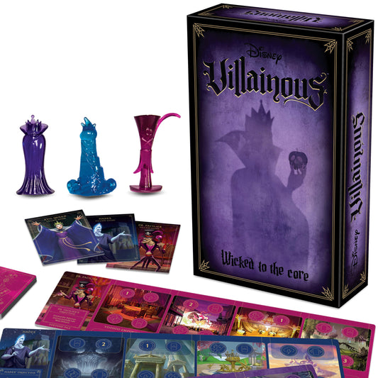 Ravensburger Disney Villainous Wicked to the Core board setup for strategic play.