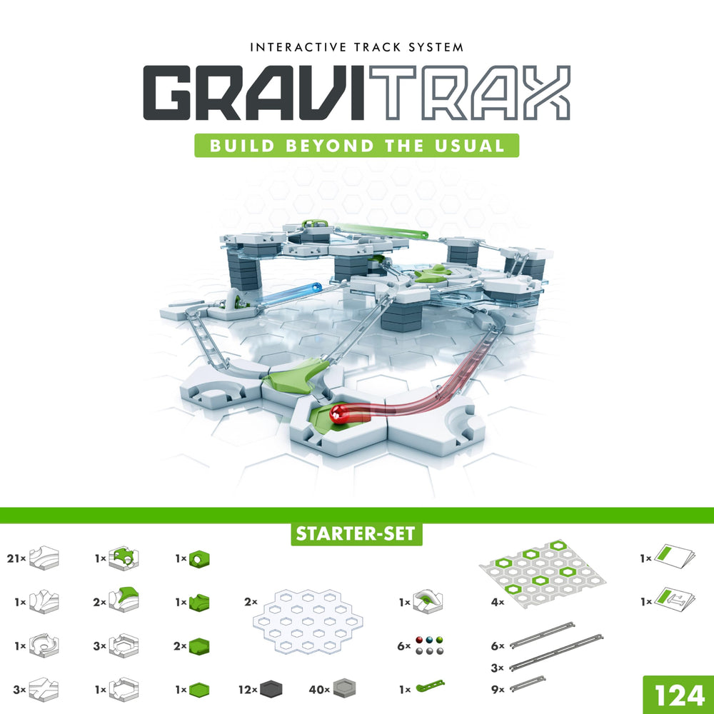 Ravensburger GraviTrax Starter Set marble race in action boosts spatial reasoning