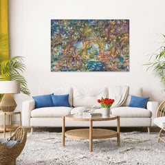 Ravensburger Linen texture and glare-free finish support focused, relaxed puzzling.