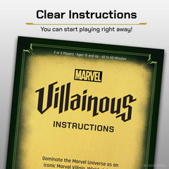 Ravensburger Marvel Villainous Twisted Ambitions villain guides clearly explain roles