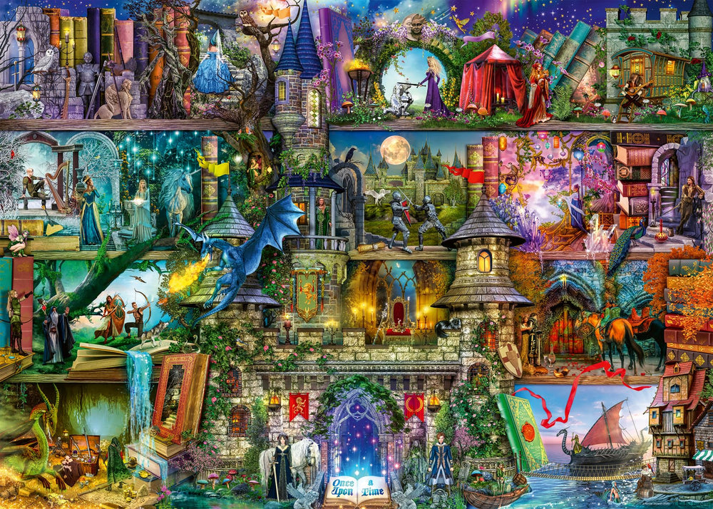 Ravensburger Myths and Legends 1000-piece puzzle with dragons and unicorns for immersive play