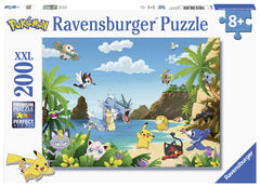 Ravensburger Pokémon 200-piece puzzle scene promotes focused play and STEM-related problem solving.